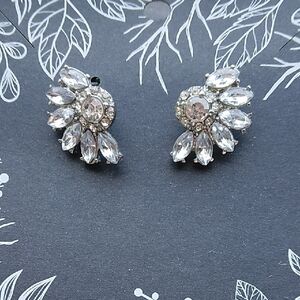 Crystal Cluster Stud Earrings